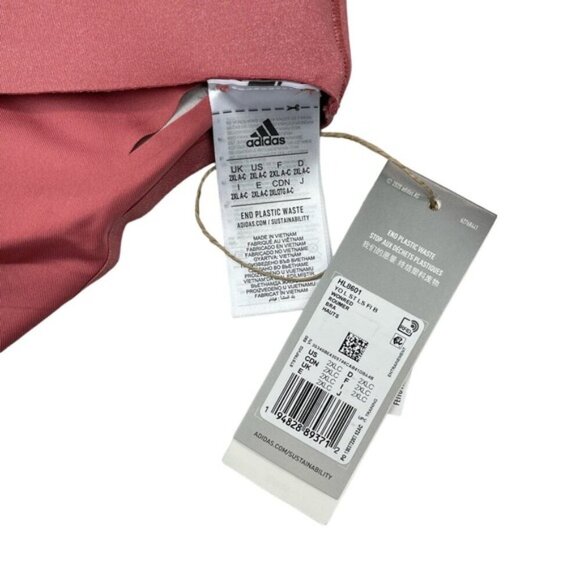 NWT ADIDAS Yoga Luxe Studio Light- Support Fire Bra Sz 2XL C Cup - Picture 7 of 9